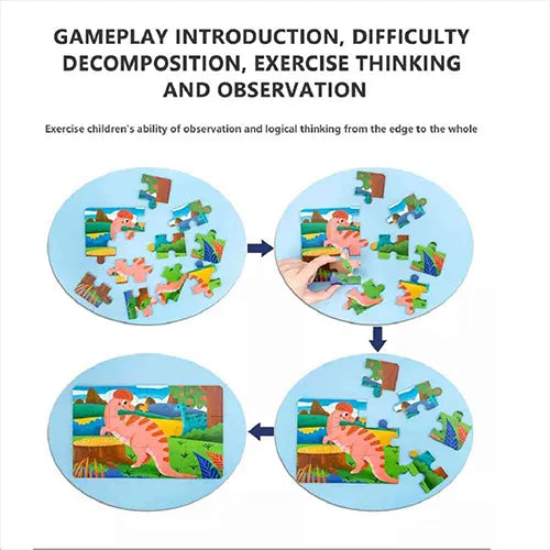 4 in 1 dinosaur puzzle jigsaw 3