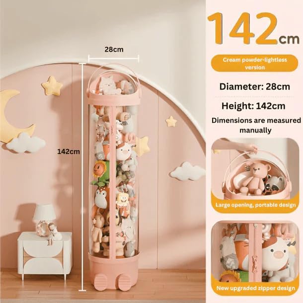 Plush Toys Storage 142 cm - Colors-Pink