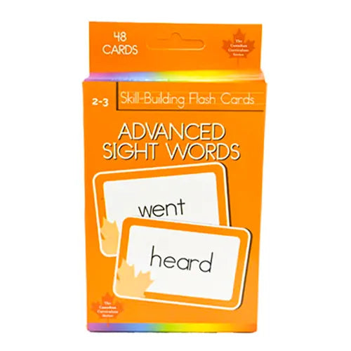 advanced sight words 48 skill building flash cards 1