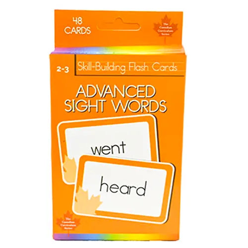 advanced sight words 48 skill building flash cards 2