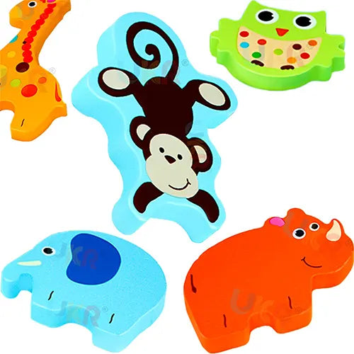 animal puzzle board toddlers montessori toy 3