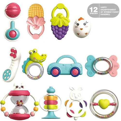 baby rattle 12 pc set 2
