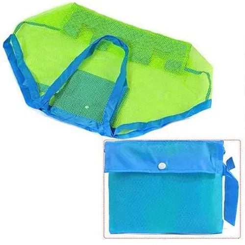 beach bag mesh large sand toys storage 1