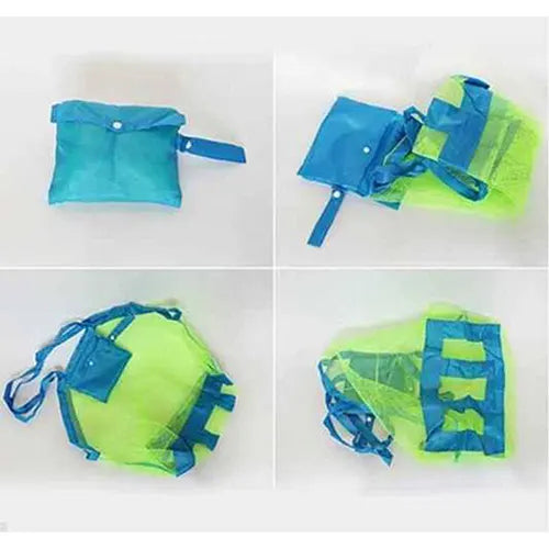beach bag mesh large sand toys storage 3