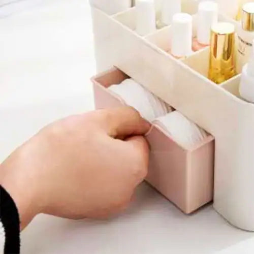 cosmetics storage box with drawer 2