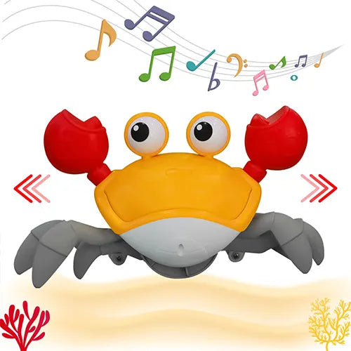 crawling crab toy with music and led light 12