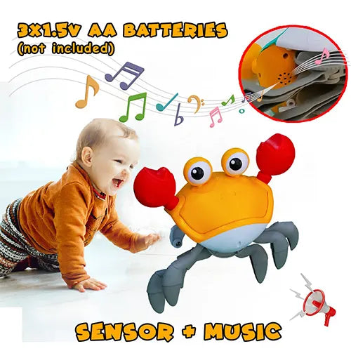 crawling crab toy with music and led light 13