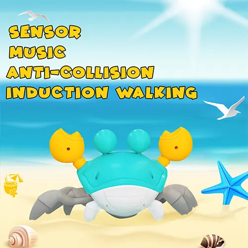 crawling crab toy with music and led light 3