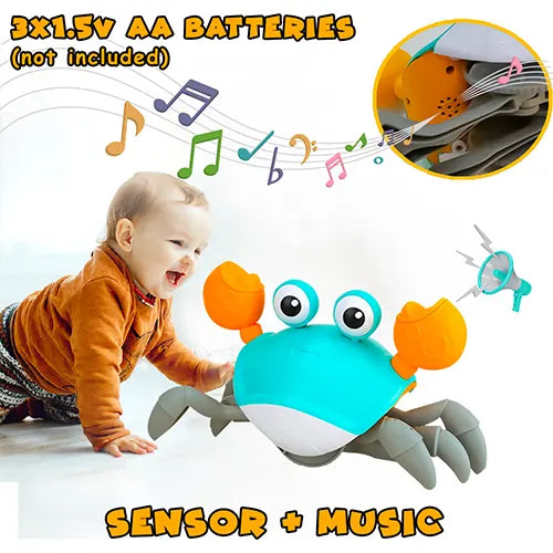 crawling crab toy with music and led light 4