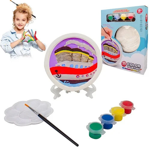 diy 3d souvenir plate painting kit 2