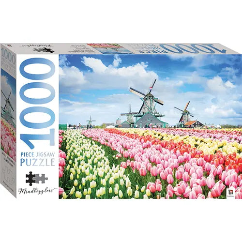 dutch windmills netherlands 1000 piece jigsaw puzzle mindbogglers 2
