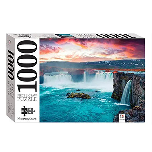 godafoss waterfall iceland 1000 piece jigsaw puzzle mindbogglers 1
