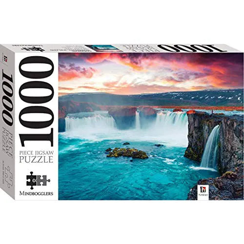 godafoss waterfall iceland 1000 piece jigsaw puzzle mindbogglers 2