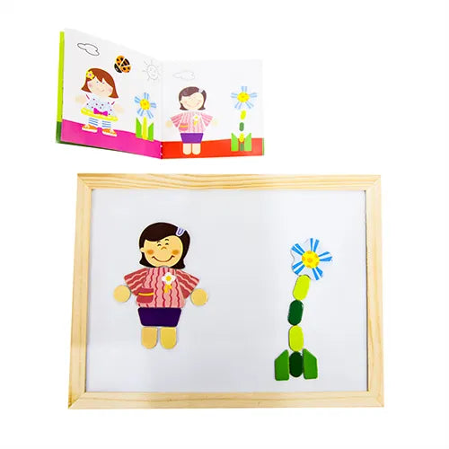 magnetic and drawing wooden board 6