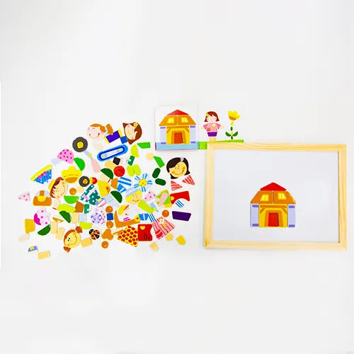 magnetic and drawing wooden board 7