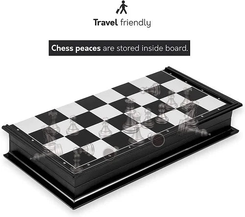 magnetic chess golden and silver pieces set 14 inch 6