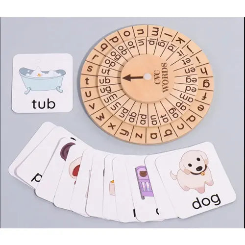 montessori clock 3 letter words 3