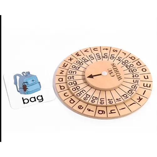 montessori clock 3 letter words 4