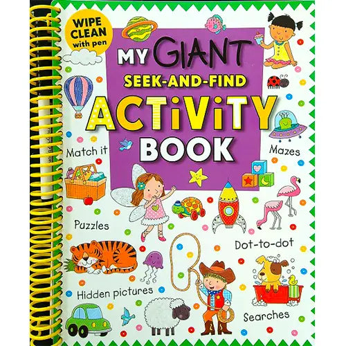 my giant seek and find activity book wipe clean with pen 2