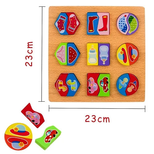 paired shape puzzle baby 6