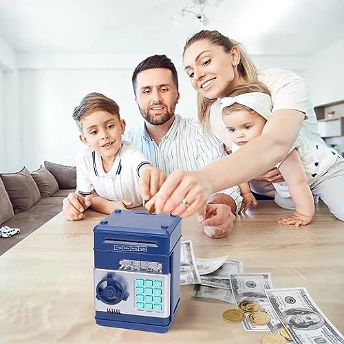 piggy bank safebox kids pretend play bank money coins 12