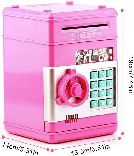 piggy bank safebox kids pretend play bank money coins 5
