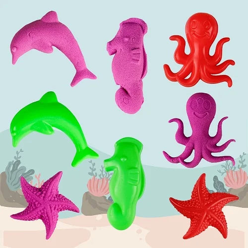 Play Sand 1kg Sea Animals