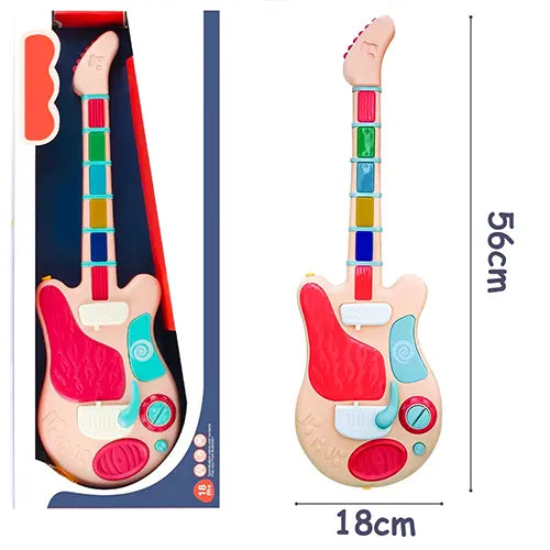 rocker guitar pink 6