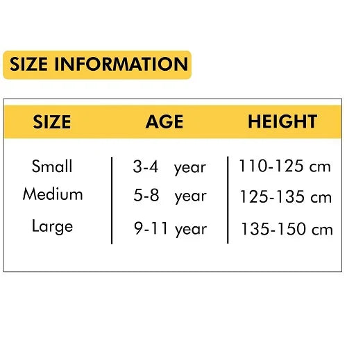 Size information - Scientist Costume