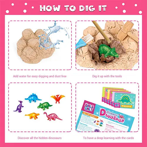 shimmer dinosaur dig kit 6 pc 2