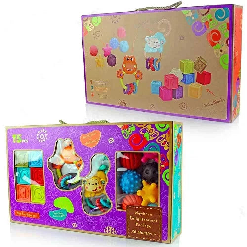 soft blocks and rattles set 7