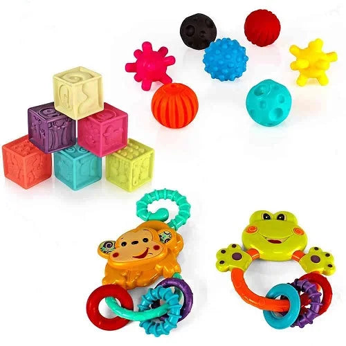 soft blocks and rattles set 8