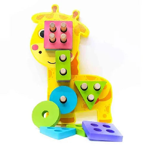 sorting shapes puzzle giraffe 2