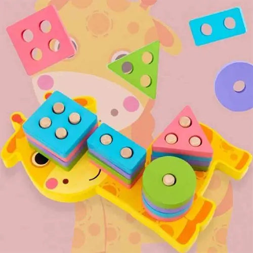 sorting shapes puzzle giraffe 7