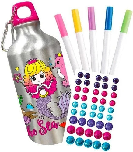 steel water bottle diy gems and colors 500 ml 2