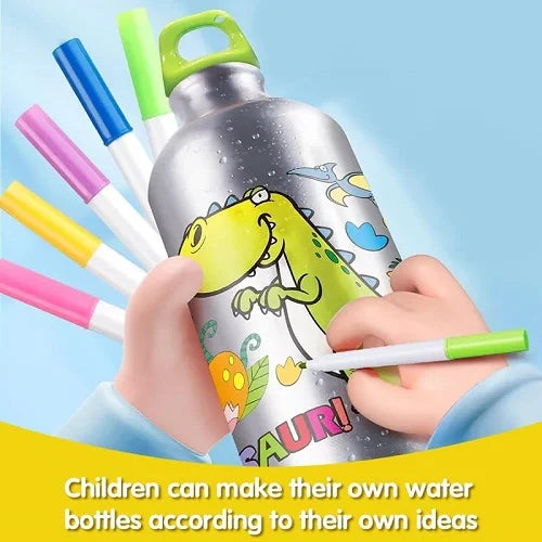 steel water bottle diy gems and colors 500 ml 5