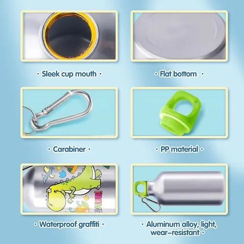 steel water bottle diy gems and colors 500 ml 6