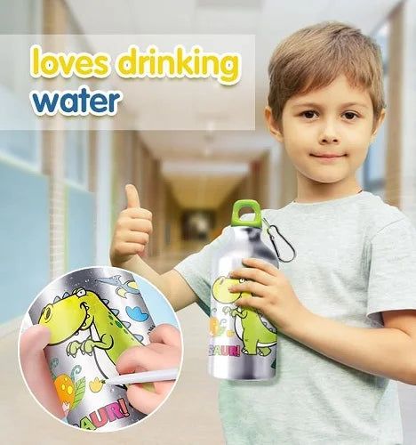 steel water bottle diy gems and colors 500 ml 8