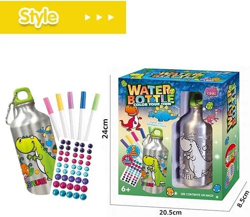 steel water bottle diy gems and colors 500 ml 9