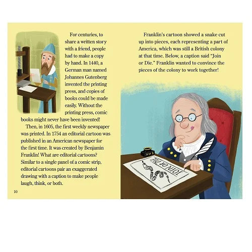 the colorful story of comics history of fun stuff ready to read level 3 4