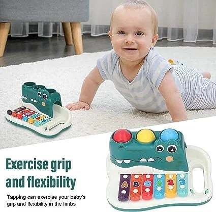 xylophone pounding balls with hammer crocodile 2