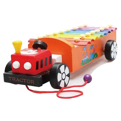 xylophone tractor wooden 3