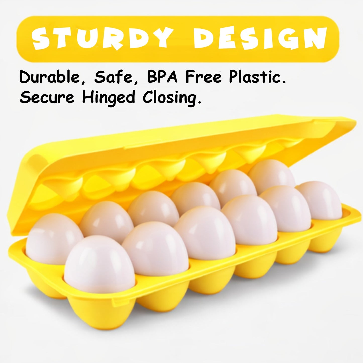 بيض متطابق - 12 قطعة