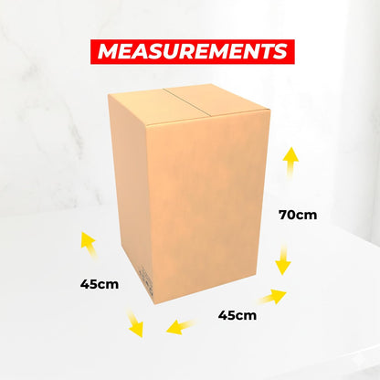 UKR Cargo Boxes 45x45x70 CM | 10 PC Heavy Duty 5-Ply Cardboard Boxes