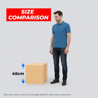 UKR Cargo Boxes 45x45x45 CM | 10 PC Heavy Duty 5-Ply Cardboard Boxes