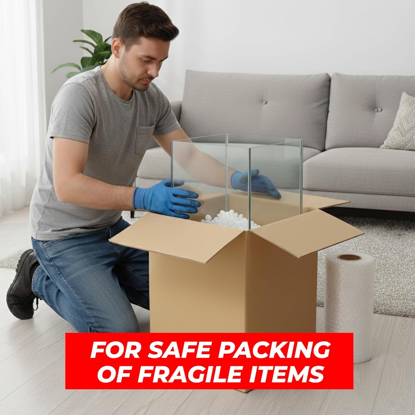 UKR Cargo Boxes 60x60x80 CM | 10 PC Heavy Duty 5-Ply Cardboard Boxes