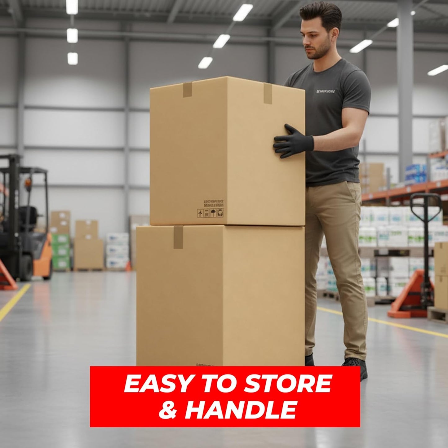 UKR Cargo Boxes 60x60x80 CM | 10 PC Heavy Duty 5-Ply Cardboard Boxes