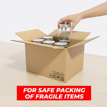 UKR 5 ply Cardboard Boxes 46x36x31cm | 10 Pcs Heavy Duty Double Wall Boxes