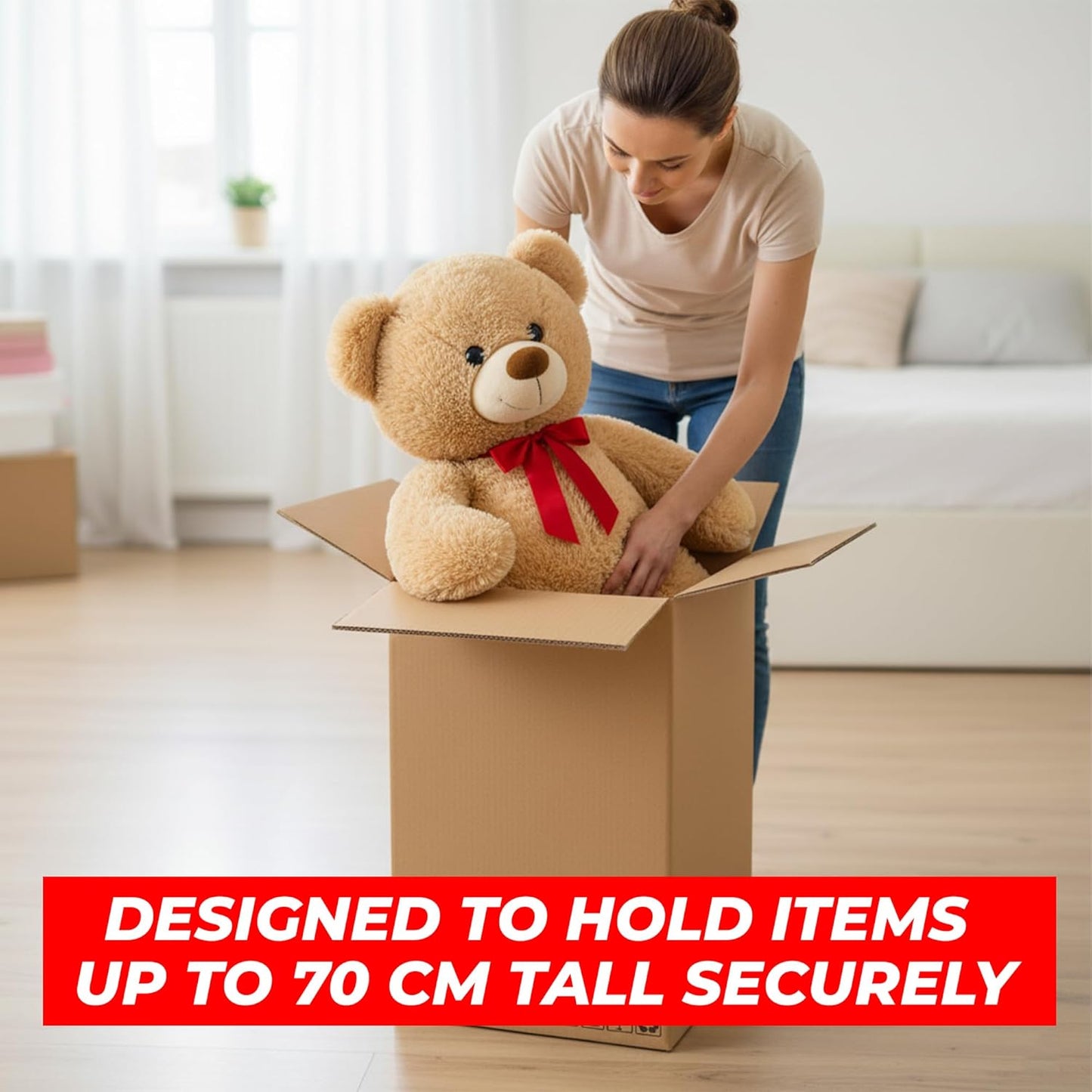 UKR Cargo Boxes 45x45x70 CM | 10 PC Heavy Duty 5-Ply Cardboard Boxes