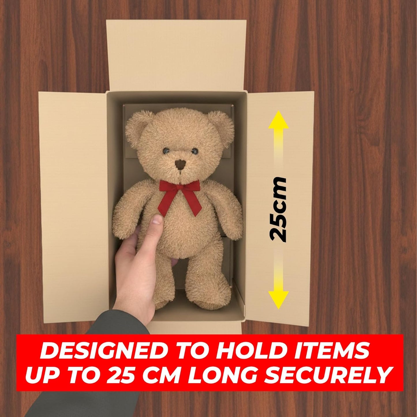 UKR Boxes 25x15x15 cm – 10 Pack Heavy Duty 5-Ply Cardboard Boxes